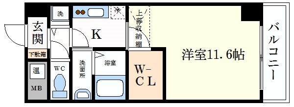 セレニテ江坂四番館の物件間取画像