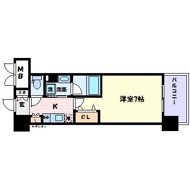 レジュールアッシュ上町台の物件間取画像