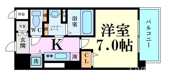 セイワパレス玉造駅前の物件間取画像