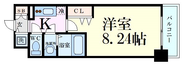 Luxe新大阪SOUTHの物件間取画像