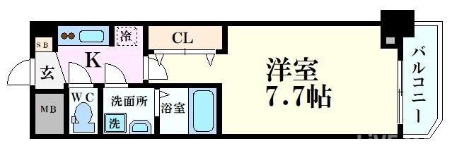 S-RESIDENCE堺筋本町Unoの物件間取画像