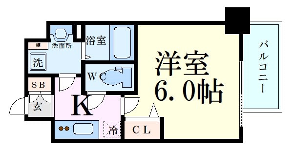 エスリード新大阪グランファーストの物件間取画像