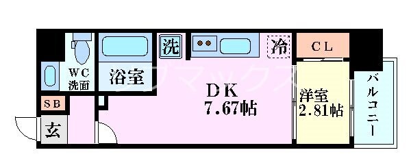 SERENiTE新大阪の物件間取画像