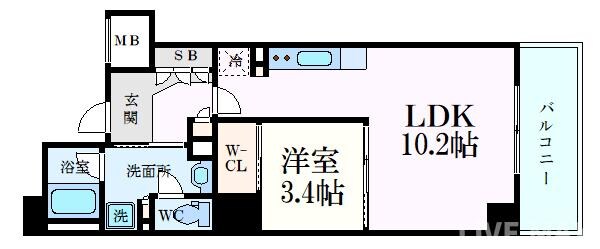 アーバネックス天満橋Frontの物件間取画像