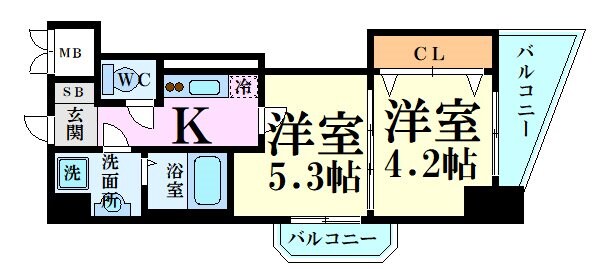 Luxe新大阪SOUTHの物件間取画像