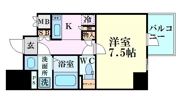 Fujiman北梅田の物件間取画像