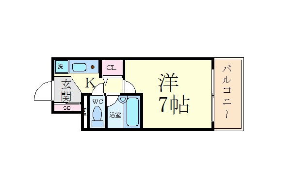 エスリード梅田新道第２の物件間取画像