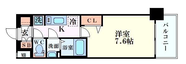 BPRレジデンス天満橋の物件間取画像