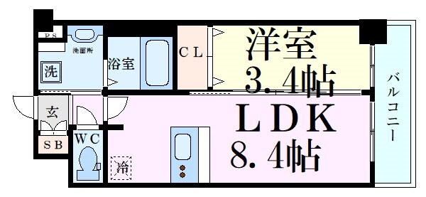 プレサンス新大阪ジェイズの物件間取画像