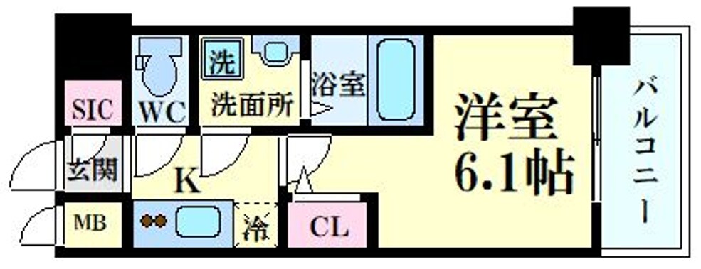 エスリード新大阪ラヴァーグの物件間取画像