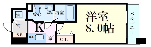 プラウドフラット新大阪の物件間取画像