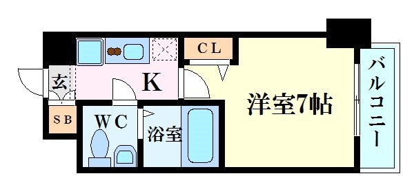 アリビオ江坂南金田の物件間取画像