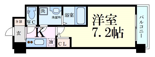 三国駅 徒歩10分 11階の物件間取画像