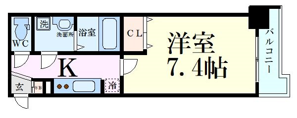 S-RESIDENCE新大阪WESTの物件間取画像