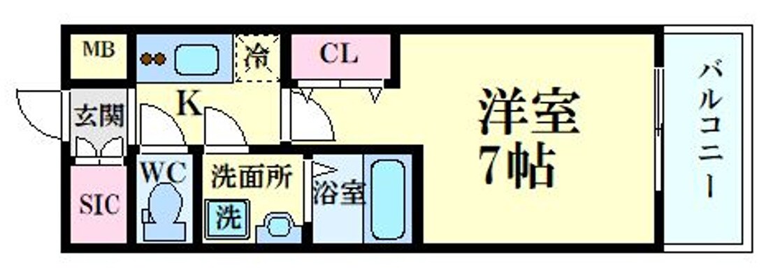 レジュールアッシュ塚本レジデンスの物件間取画像