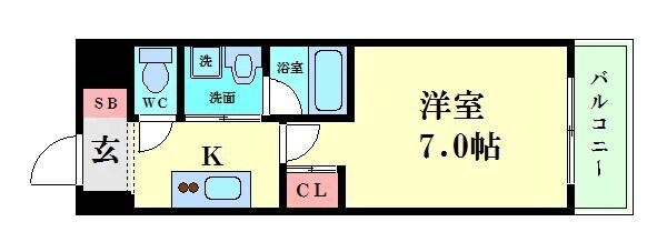 インペリアル靭本町の物件間取画像