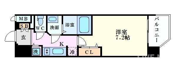 アドバンス大阪城グラシアの物件間取画像