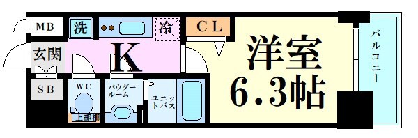 プレサンス堺筋本町ディスティニーの物件間取画像