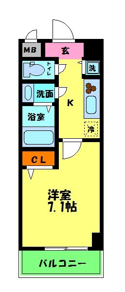 セゾンコート新大阪の物件間取画像