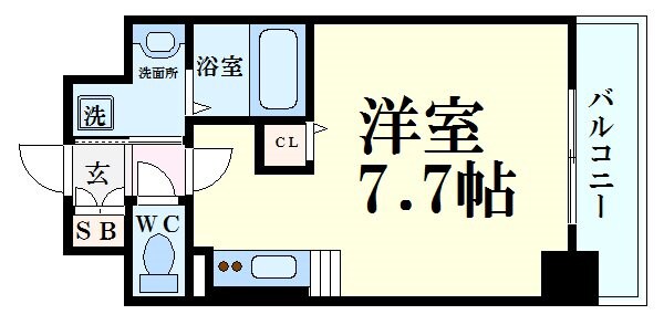 アクアプレイス梅田Ⅱの物件間取画像