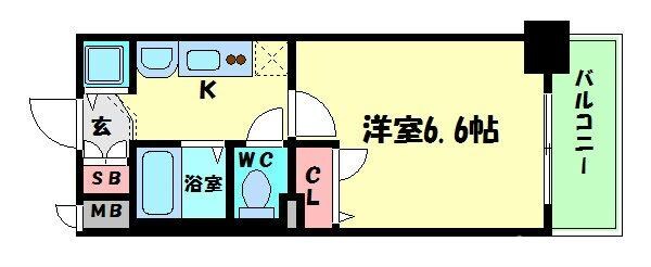 プレサンス中之島公園グラシアの物件間取画像