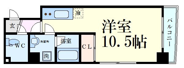 アスール江坂3rdの物件間取画像