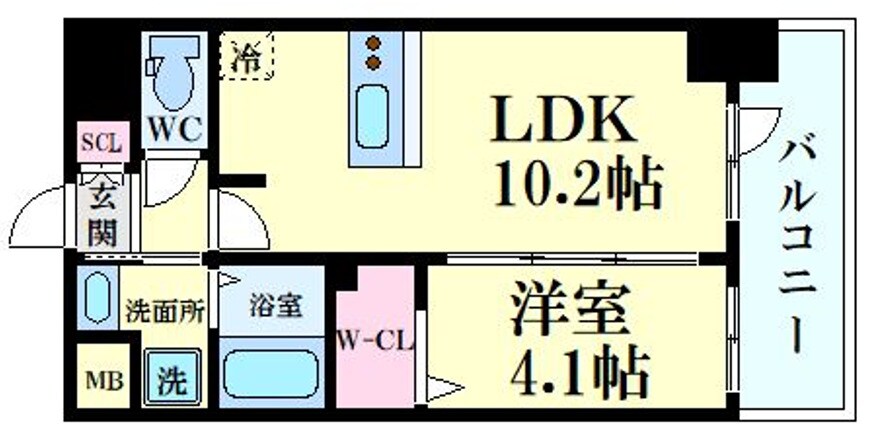 S-RESIDENCE東三国amanteの物件間取画像