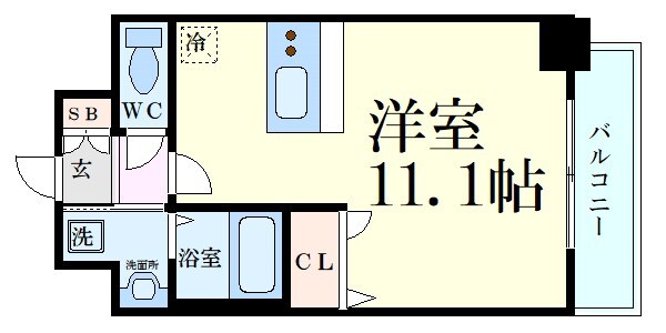 プレサンス新大阪クレスタの物件間取画像