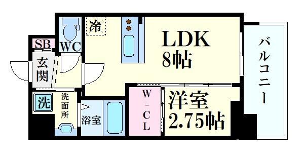 セレニテ天満橋アリアの物件間取画像