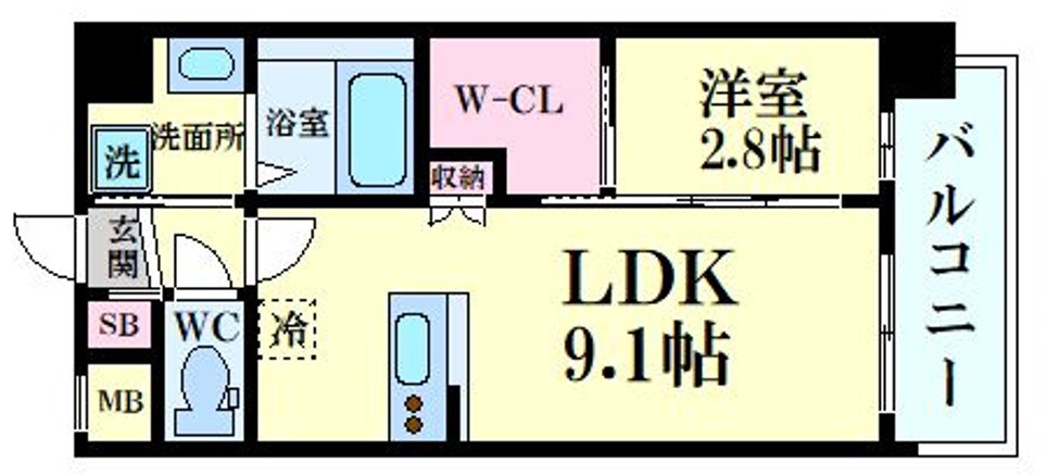 セレニテ東三国ミラクの物件間取画像