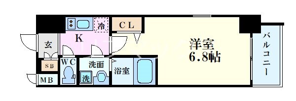 エスリード阿波座レジデンスの物件間取画像