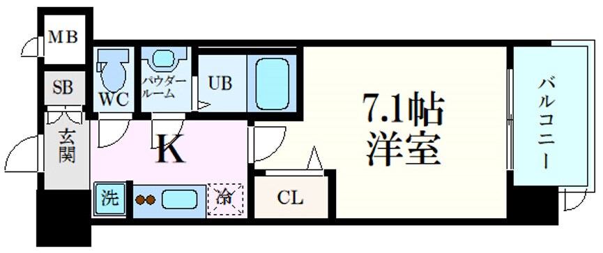 プレサンスOSAKA姫里エンファシスの物件間取画像