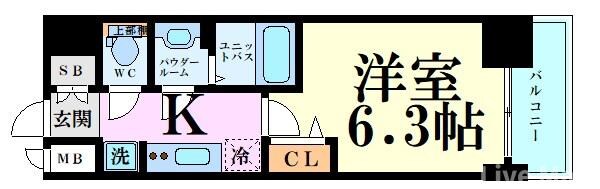 プレサンス堺筋本町ディスティニーの物件間取画像