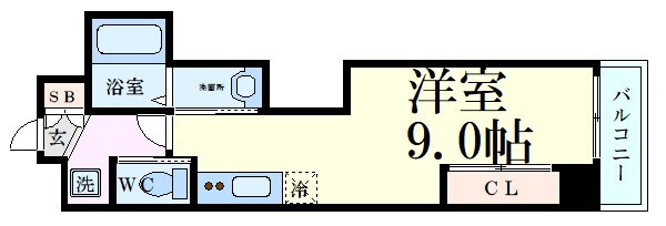 ビガーポリス369天神橋三丁目Ⅱアルチェの物件間取画像