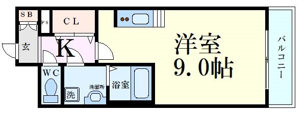 スワンズシティ新大阪の物件間取画像