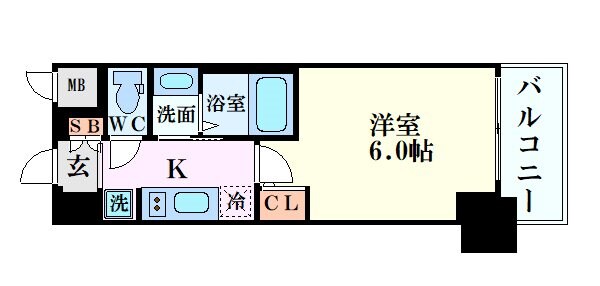 エステムコート大阪ＷＥＳＴ　の物件間取画像