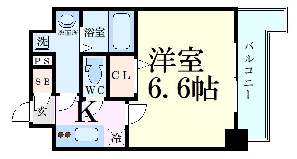 エスリード新大阪ザ・マークの物件間取画像