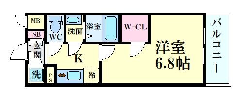 ファーストフィオーレ吹田パティオの物件間取画像