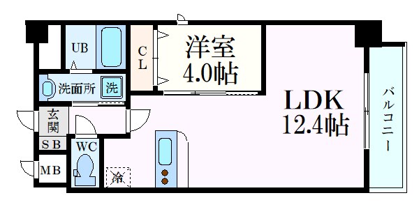 Alivis北梅田の物件間取画像