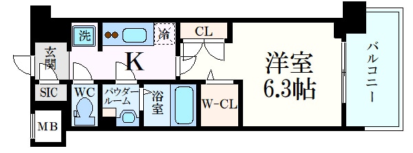 コンフォリア江坂江の木町Qの物件間取画像