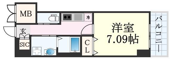 エメルミナ豊中岡町の物件間取画像