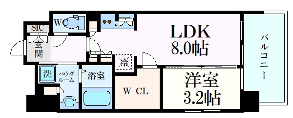 コンフォリア江坂江の木町Qの物件間取画像