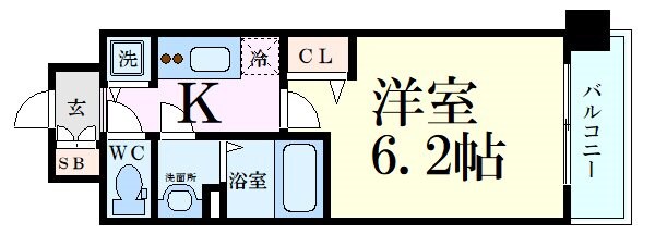 プレサンス新大阪クロステージの物件間取画像