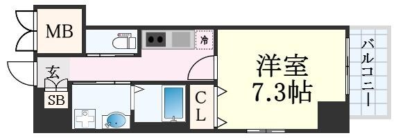 エメルミナ豊中岡町の物件間取画像