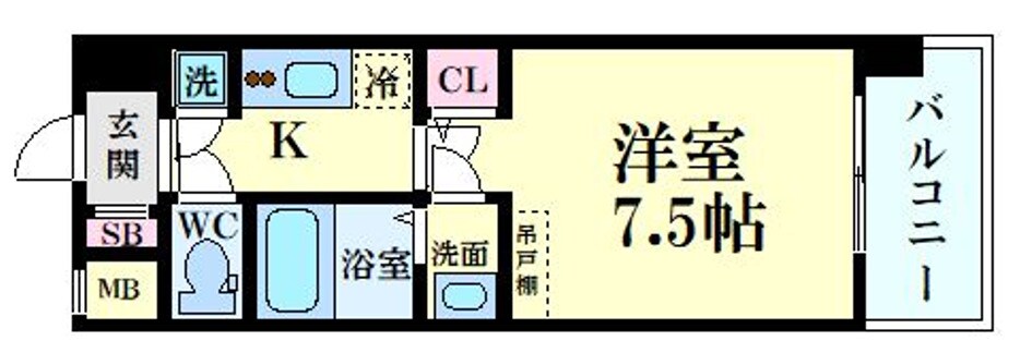 セレニテ東三国ミラクの物件間取画像