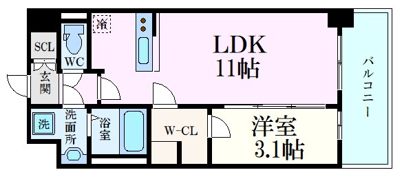 リヴェント福島野田の物件間取画像