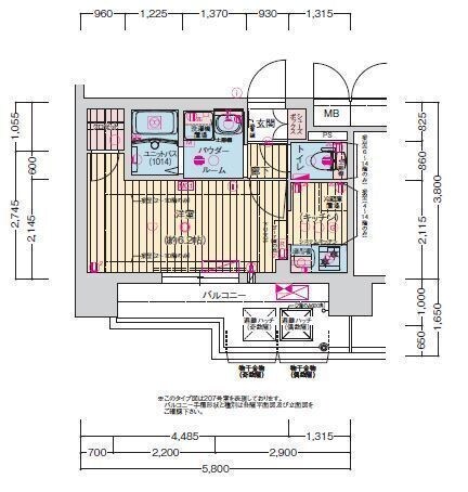 プレサンス東三国エンブレイスの物件間取画像