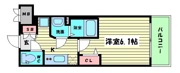 プレサンス新町ウィズ　ジョイの物件間取画像