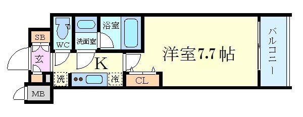 ミッドコートウメキタの物件間取画像