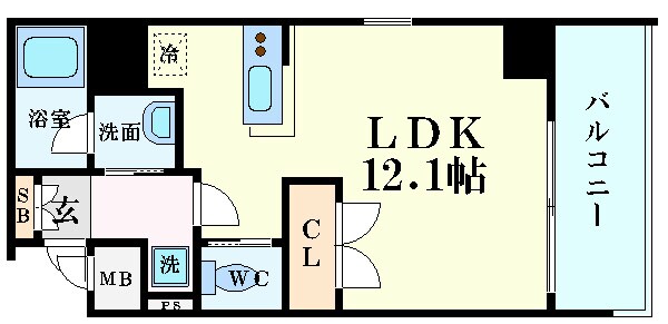 RFコンフォール江坂の物件間取画像